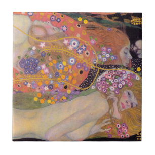 Carreau Gustav Klimt - Serpents d'eau II