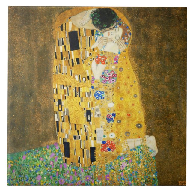 Carreau Gustav Klimt The Kiss Vintage (Devant)
