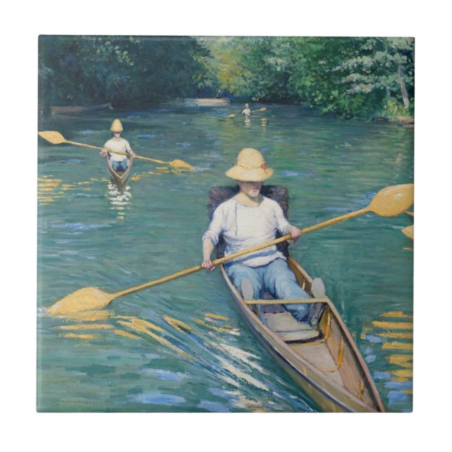 Carreau Gustave Caillebotte - Esquisse sur l'Yerres (Devant)