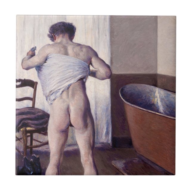 Carreau Gustave Caillebotte - Homme au bain (Devant)