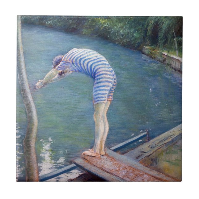 Carreau Gustave Caillebotte - Le Baigneur / Le Plongeur (Devant)