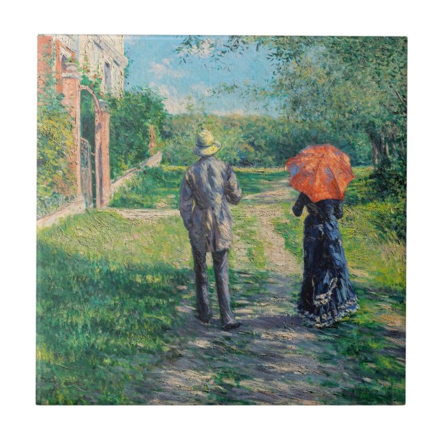 Carreau Gustave Caillebotte - Le chemin vers le haut (Devant)