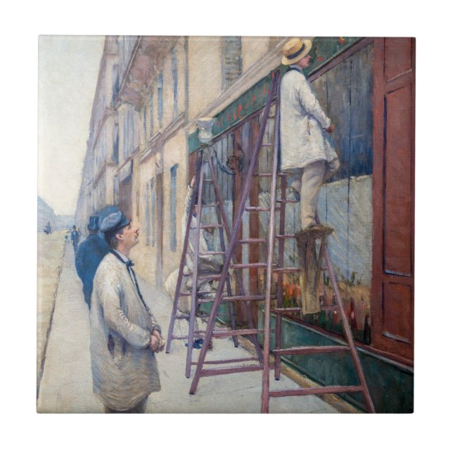 Carreau Gustave Caillebotte - Les Peintres en bâtiment (Devant)
