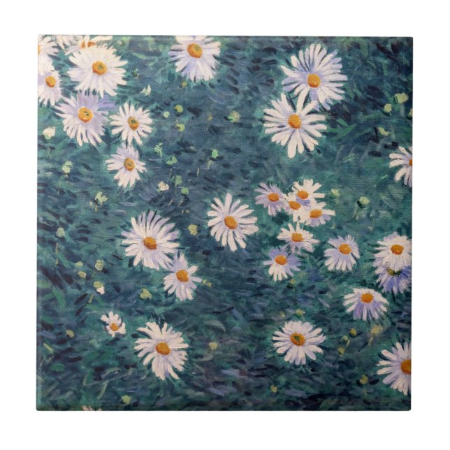 Carreau Gustave Caillebotte - Parterre de marguerites, dét (Devant)