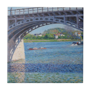 Carreau Gustave Caillebotte - Pont à Argenteuil & Seine