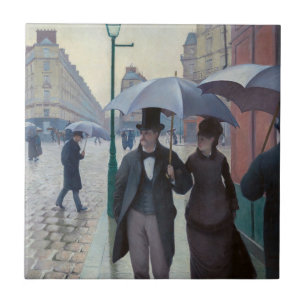 Carreau Gustave Caillebotte - Rue de Paris ; Temps de plui