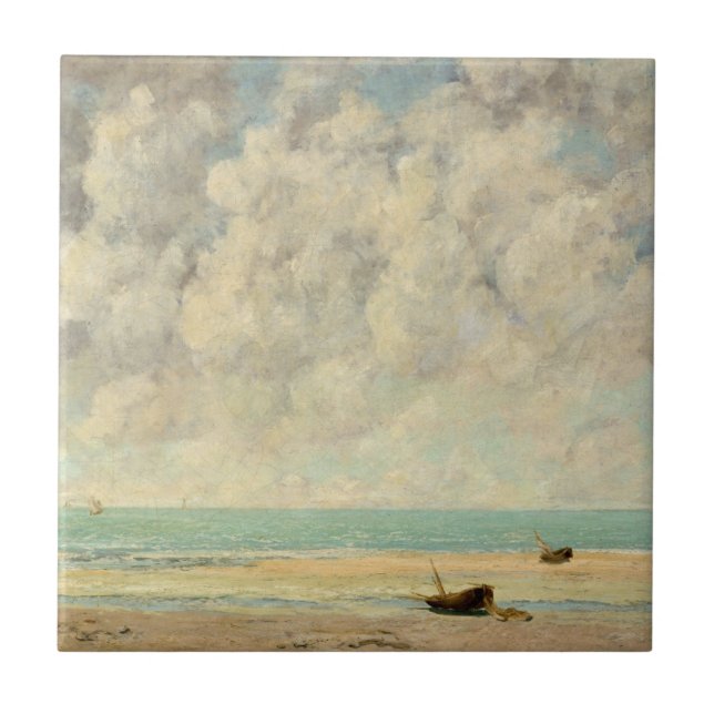Carreau Gustave Courbet | la mer calme (Devant)