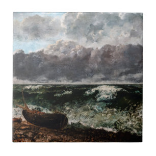 Carreau Gustave Courbet - La Mer orageuse / La Vague
