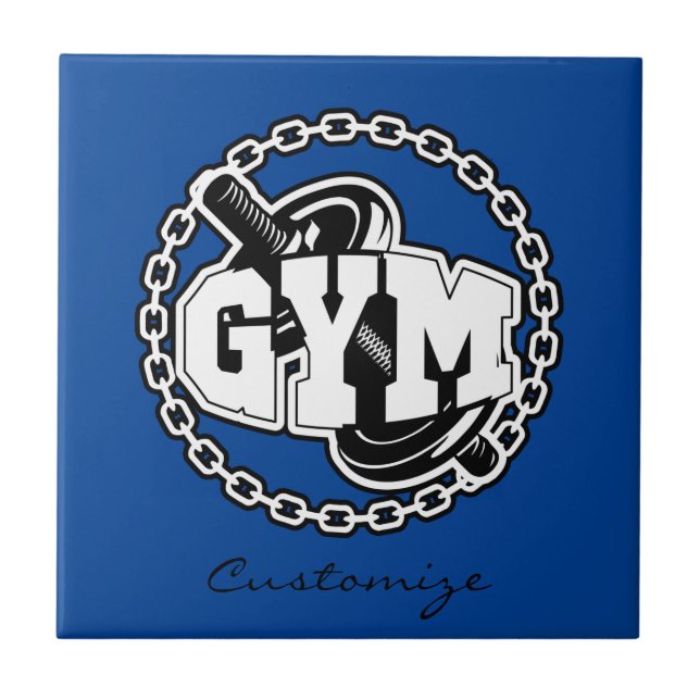Carreau Gym Barbell Logo Thunder_Cove (Devant)