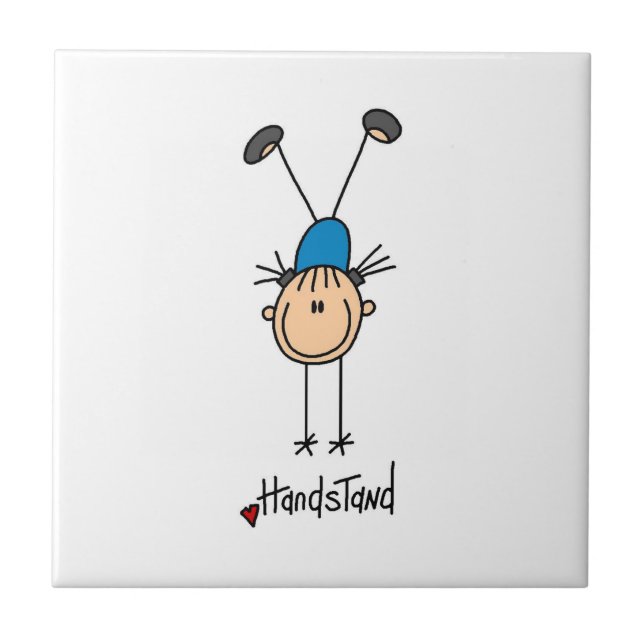 Carreau Gymnaste faisant des handstands (Devant)
