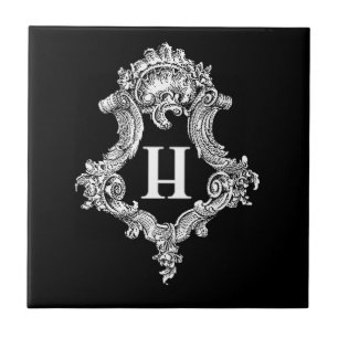 Carreau H Monogramme initial