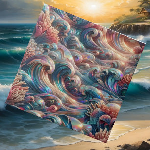 Carreau Habitat de Luxe au Bord de la Mer   Vagues de l'Oc
