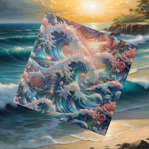 Carreau Habitat de Luxe au Bord de l'Océan   Vagues de l'O