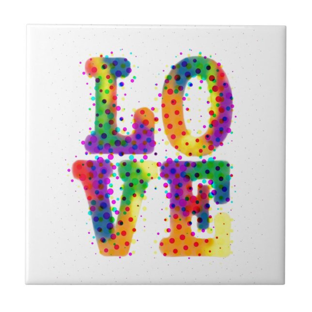 Carreau Halftone Love (Devant)