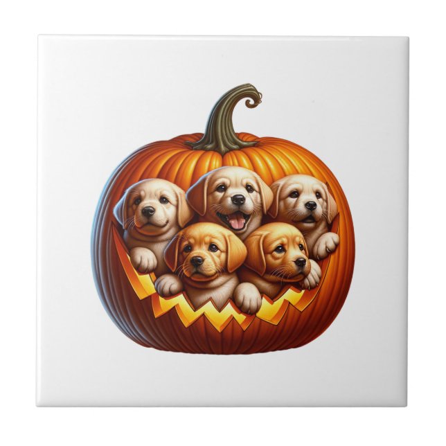 Carreau Halloween de chien (Devant)