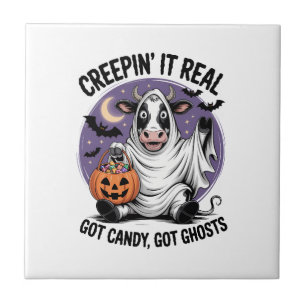 Carreau Halloween de la vache qui se faufile