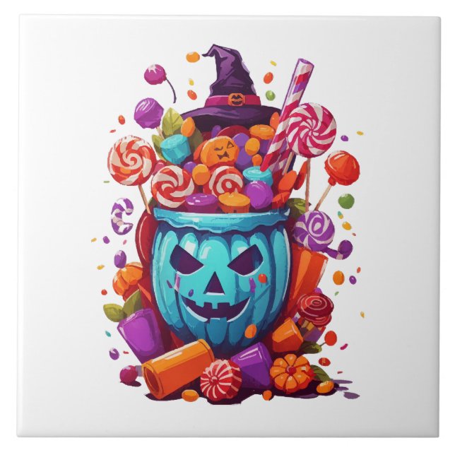 Carreau Halloween drôle  (Devant)