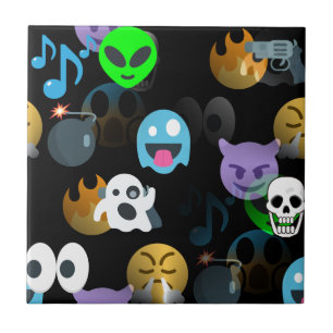 Carreau halloween emojis