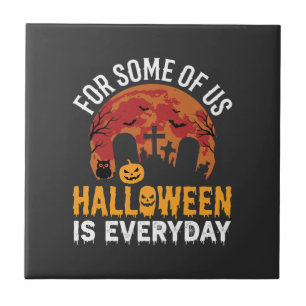 Carreau Halloween est tous les jours Lune de cimetière eff