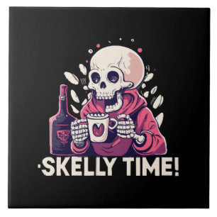 Carreau halloween mais c'est l'heure de skelly