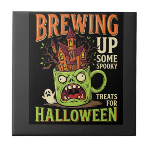 Carreau Halloween prépare des friandises effrayantes Tasse