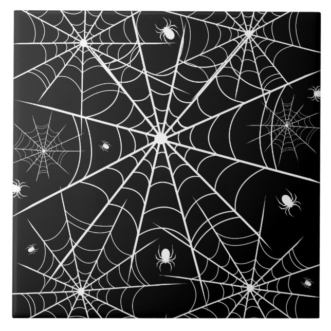 Carreau Halloween Spider Web (Devant)