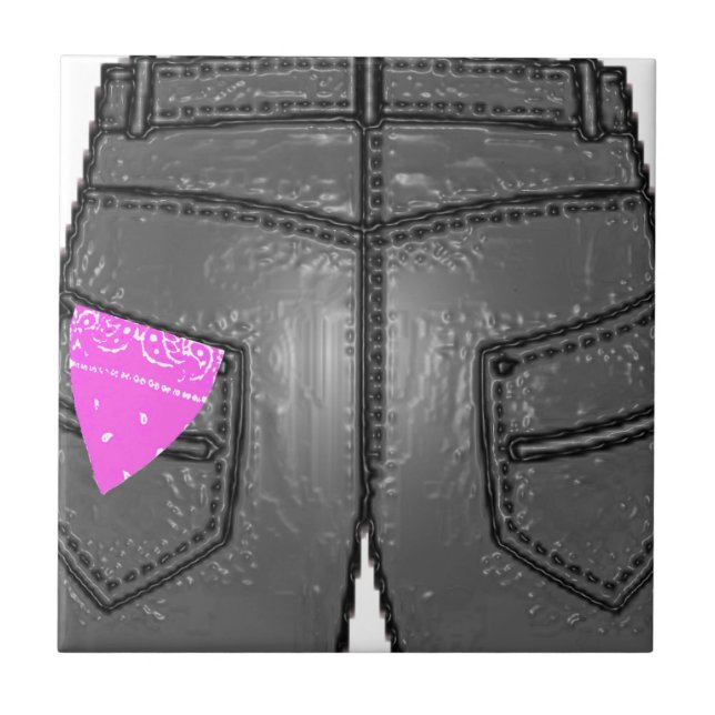 Carreau Hanky rose gauche (Devant)