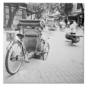 Carreau Hanoi Vietnam, Cyclo dans la vieille ville d'Hano