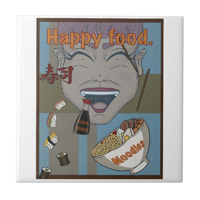Carreau Happy food  (Devant)