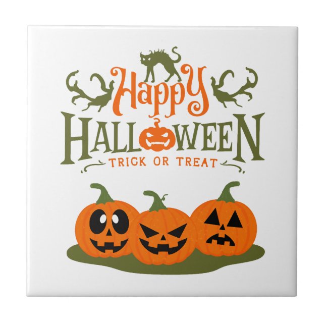 Carreau Happy Halloween - Cool Halloween (Devant)