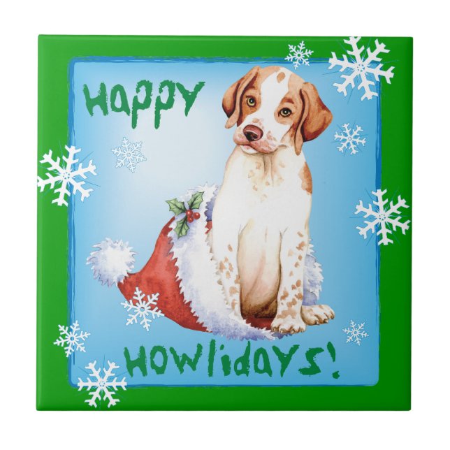 Carreau Happy Howlidays Pointer Tile (Devant)