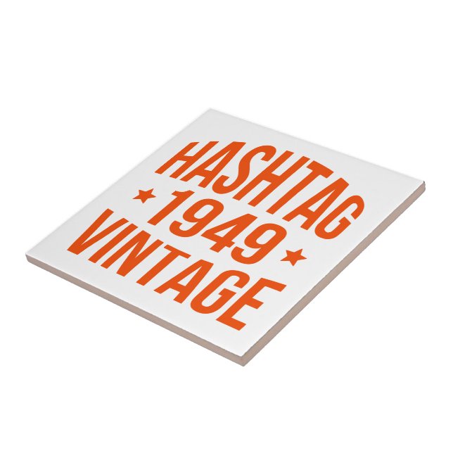Carreau Hashtag Vintage 1949 (Côté)