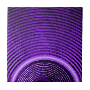 Carreau Haut-parleur et ondes sonores de musique violette