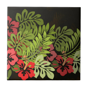 Carreau Hawaii Aloha Flower Art Print