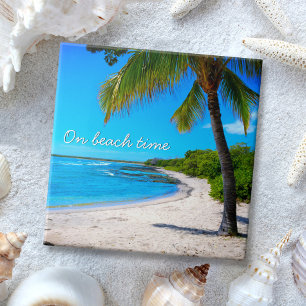 Carreau Hawaii Palm Tree Photo Tropicale Sur Beach Time