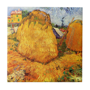 Carreau Haystacks en Provence par Vincent van Gogh