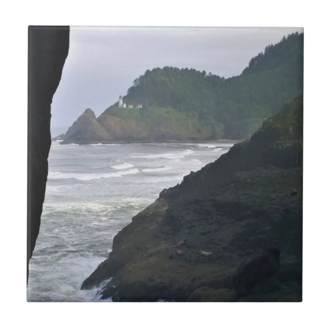 Carreau Heceta Head Lighthouse & Sea Lions, OU (Devant)