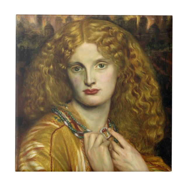 Carreau Helen of Troy (par Dante Gabriel Rossetti) (Devant)