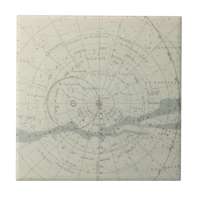 Carreau Hémisphère de Celeste de Planisphere (Devant)