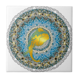 Carreau Henna Elephant Mandala Ganesha Cadeaux Mindfulness