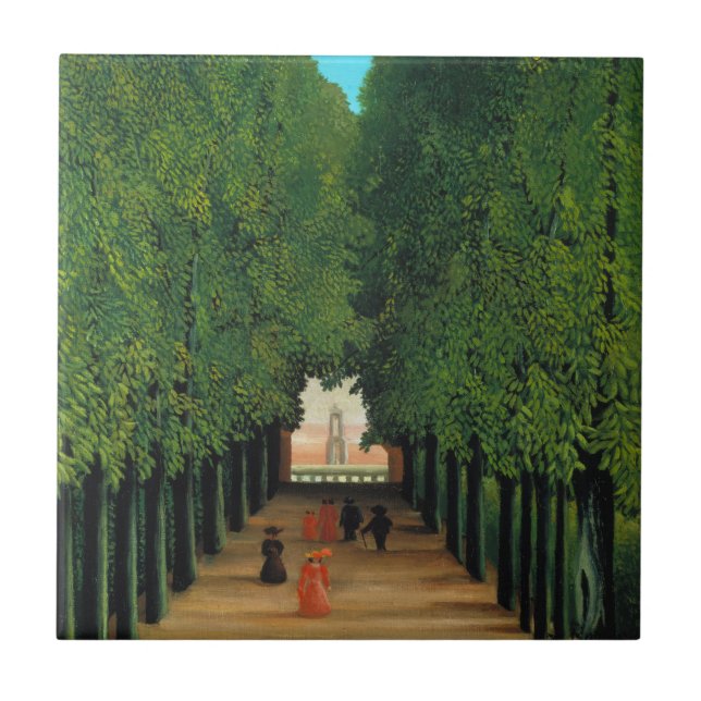 Carreau Henri Rousseau, Allée dans le parc de Saint-Cloud (Devant)