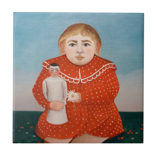 Carreau Henri Rousseau - Enfant avec poupée (Devant)