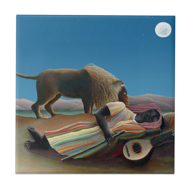 Carreau Henri Rousseau - La Bohémienne endormie (Devant)