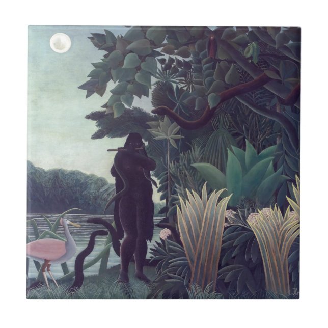 Carreau Henri Rousseau - La Charmeuse de serpents (Devant)