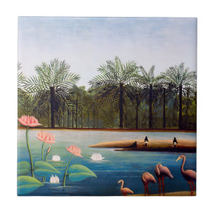Carreau Henri Rousseau - Les Flamants