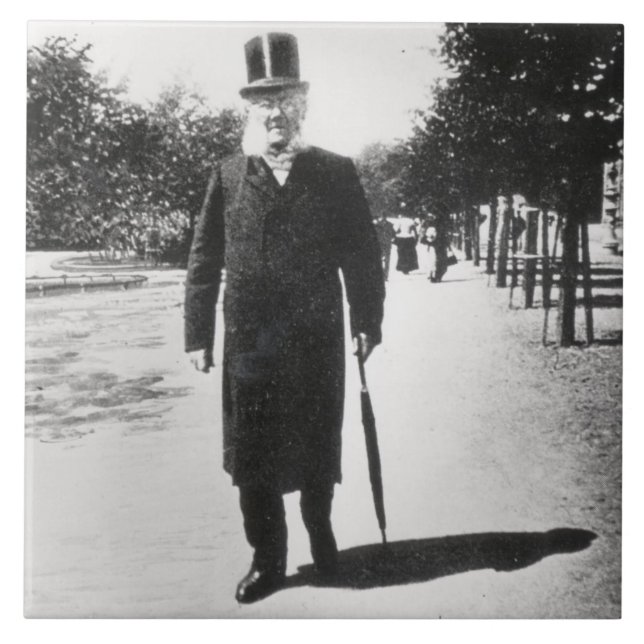 Carreau Henrik Ibsen (1828-1906) à Oslo, 1896 (photo de (Devant)