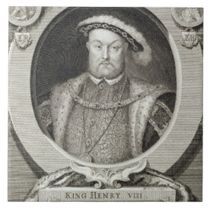 Carreau Henry VIII (1491-1547), après une peinture dans l