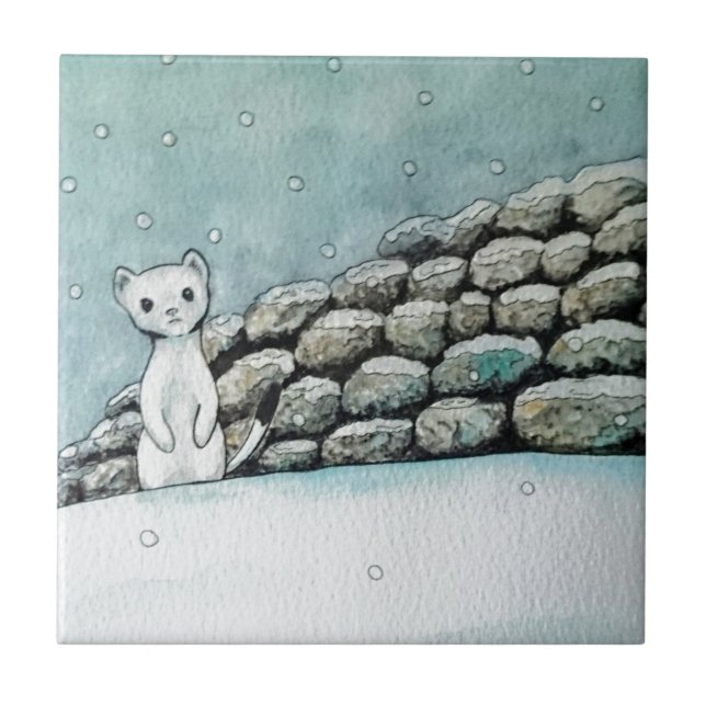 Carreau Hermine dans la neige (Devant)
