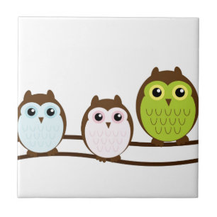 Carreau Hibou chic chic mignon de destin de mod