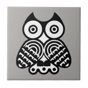 Carreau Hibou illustré